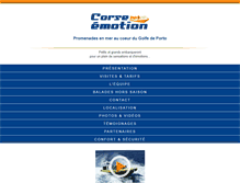 Tablet Screenshot of corse-emotion.com